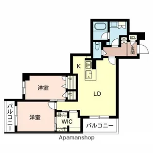 ヘルト シュタイン 堺東【2階】の間取り