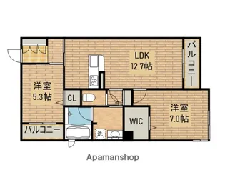 シャーメゾン聖和【303号室】の間取り