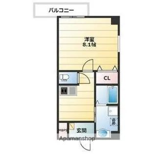 エヌエムスワサントオンズサウス【2FC号室】の間取り