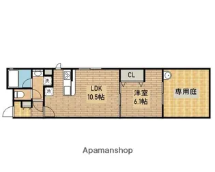 メルヴェーユ堺七道【105号室】の間取り