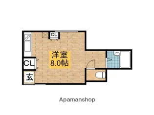 もずグリーンハイツ【304号室】の間取り