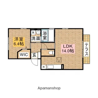 プライムコート【202号室】の間取り