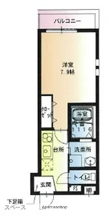 フジパレス堺中長尾【201号室】の間取り