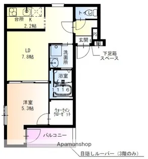 フジパレス堺北庄町【303号室】の間取り