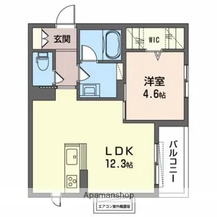 ウインドベル 堺東【2階】の間取り
