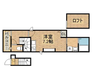 アルテシマ戎之町【202号室】の間取り