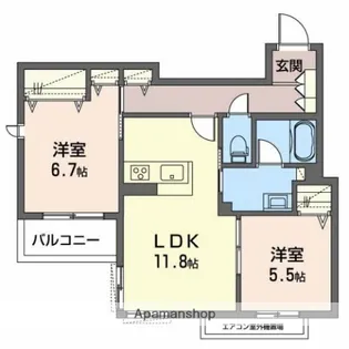 シャーメゾン陽明Ⅱ【303号室】の間取り