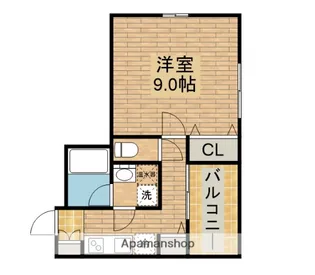 グラディオ大浜【703号室】の間取り