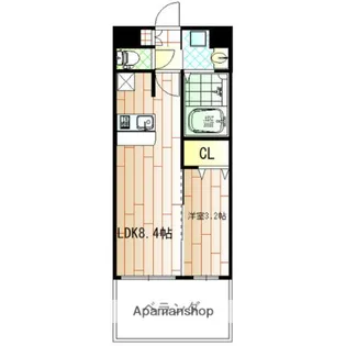 オリエンテム宿院南【403号室】の間取り