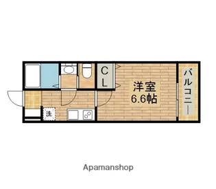 CASA七道【202号室】の間取り