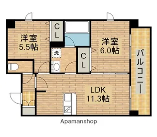 プレステージ9番館【302号室】の間取り