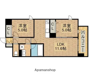 プレステージ9番館【803号室】の間取り