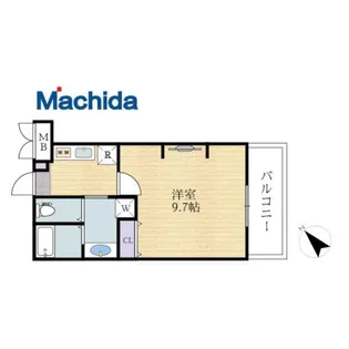 ジーイートワ【4FE号室】の間取り