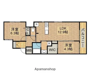 MON MAISONⅤ【205号室】の間取り