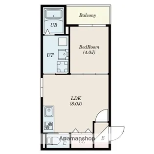 F ASECIA AVANCE【204号室】の間取り
