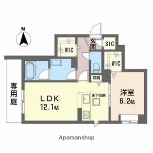 シャーメゾン金岡公園【101号室】の間取り