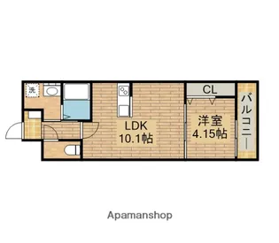 FREEDOM RESIDENCE堺大小路【2階】の間取り