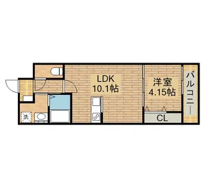 1LDKの間取り画像