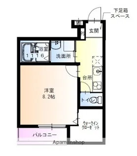 フジパレス御陵通り【103号室】の間取り