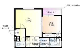 フジパレス御陵通り【105号室】の間取り