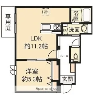 HEIM MAISON 中向陽【1階】の間取り