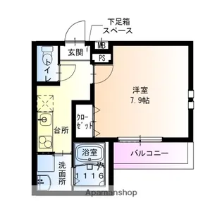 フジパレス北花田駅東【101号室】の間取り