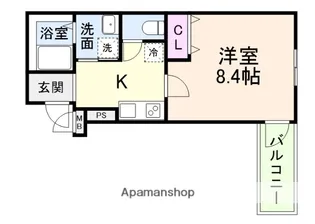 フジパレス三国ヶ丘Ⅲ番館【102号室】の間取り