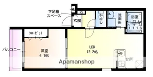 1LDKの間取り画像