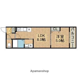 REVITA鳳北町4丁【1階】の間取り