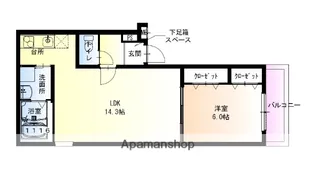 フジパレス堺大浜中町Ⅴ番館【303号室】の間取り