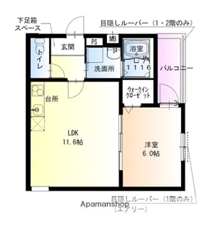 フジパレス百舌鳥八幡Ⅴ番館【101号室】の間取り