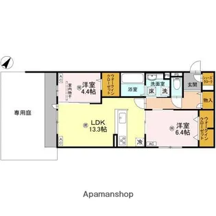 パサログランデ百舌鳥本町3丁【1階】の間取り