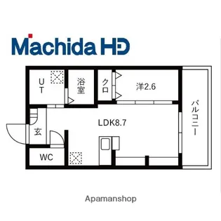 ジーイーオンズ【4FE号室】の間取り