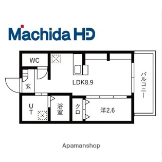 ジーイーオンズ【4FF号室】の間取り