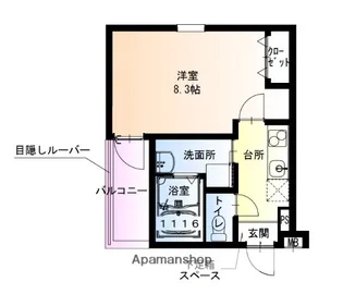 フジパレス西湊Ⅰ番館【101号室】の間取り