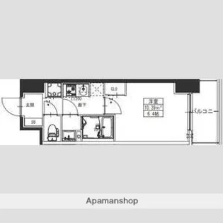 S-RESIDENCE堺湊駅前azure【2階】の間取り
