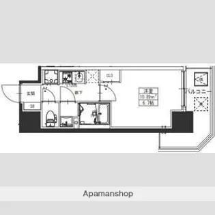 S−RESIDENCE堺湊駅前AZURE【1008号室】の間取り