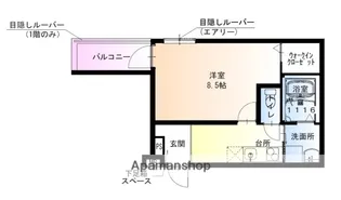 フジパレス湊ノース【2階】の間取り