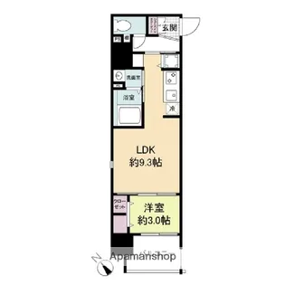 ArtizA堺【4階】の間取り