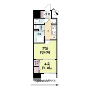 ArtizA堺【10階】の間取り