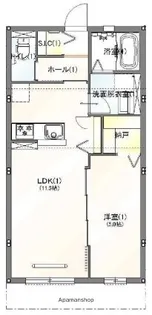 ハイムメゾン プルミエ【101号室】の間取り