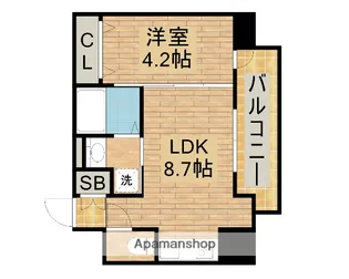 クローバー・グランツ三国ヶ丘【301号室】の間取り