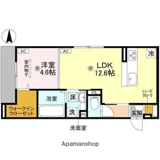 パサログランデ北長尾【1階】の間取り