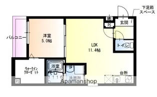 フジパレス百舌鳥駅南Ⅴ番館【3階】の間取り