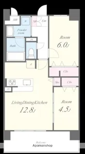 フェリスシエロ堺【905号室】の間取り