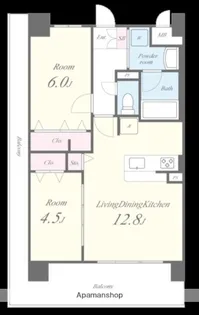 フェリスシエロ堺【301号室】の間取り