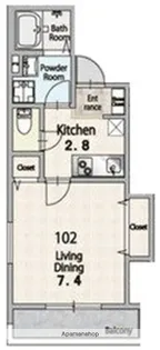 ハピネスコート堺香ヶ丘【3階】の間取り