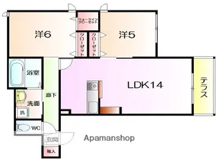 EAST−MIKUNIGAOKA【103号室】の間取り