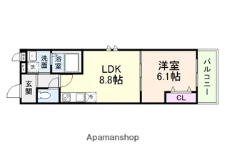 エクセル百舌鳥【1階】の間取り