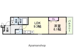 エクセル百舌鳥【3階】の間取り